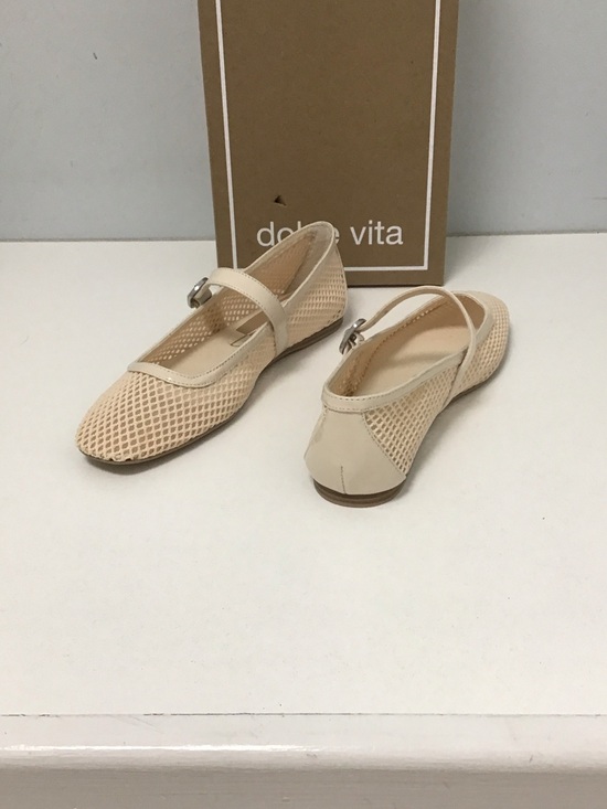 Dolce Vita Shoes - Dolce Vita Cream Rodni Mesh Mary Jane Flats with Buckle